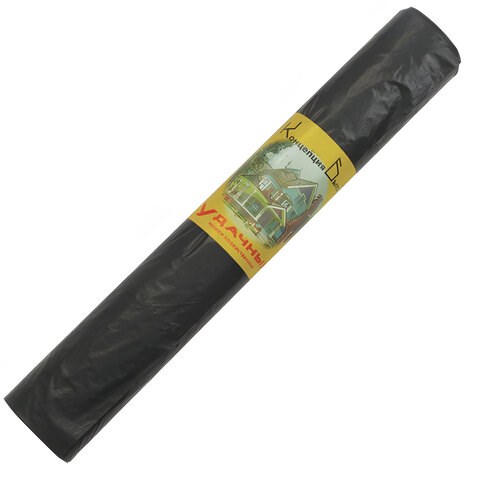 Мешки для мусора, 120 л, черные, в рулоне 10 шт., ПВД, 30 мкм, 70х110 см, КОНЦЕПЦИЯ БЫТА "Удачные", 0152 600428 - фото 245458
