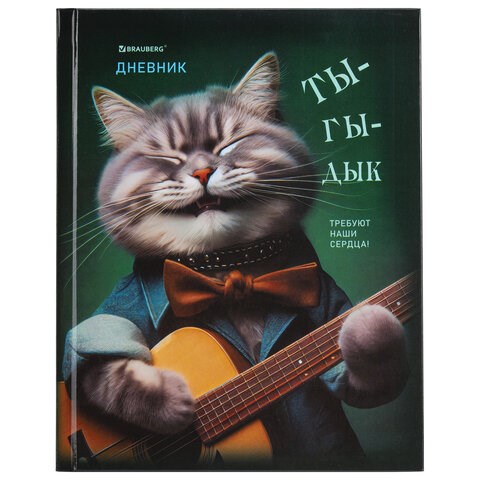 Дневник 5-11 класс 48 л., твердый, BRAUBERG, глянцевая ламинация, с подсказом, "Ты-Гы-Дык", 107184 107184 - фото 252633