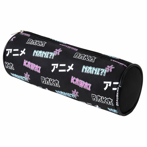 Пенал-косметичка BRAUBERG, Anime, черный, 20х7х7 см, 272295 272295 - фото 258843