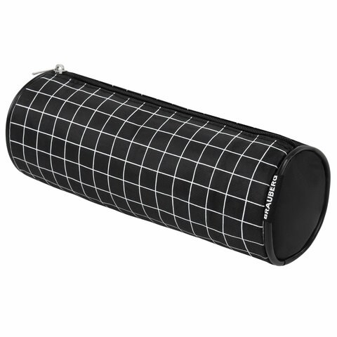 Пенал-косметичка BRAUBERG, Checkered, черный, 20х7х7см, 272298 272298 - фото 258853