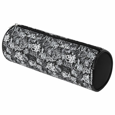Пенал-косметичка BRAUBERG, Graffiti, черный, 20х7х7см, 272297 272297 - фото 258863