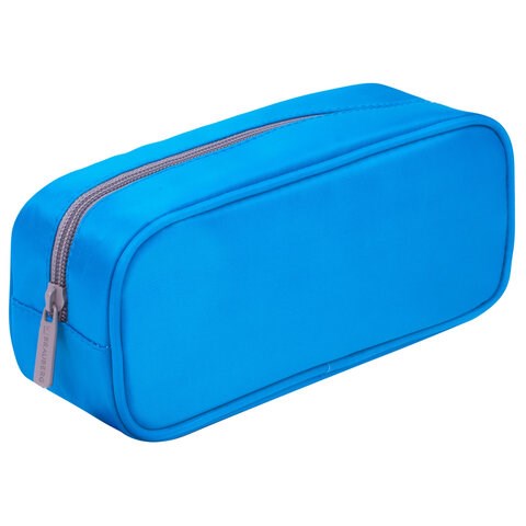Пенал-косметичка BRAUBERG, мягкий, "KING SIZE BLUE", 20х8х9 см, 229018 229018 - фото 258909