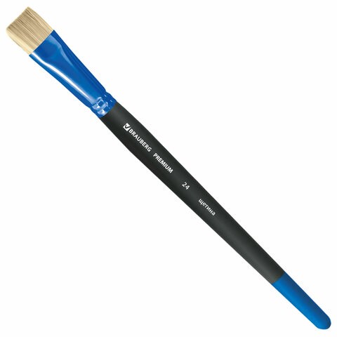 Кисть щетина, плоская № 24, BRAUBERG PREMIUM, 200999 200999 - фото 261677
