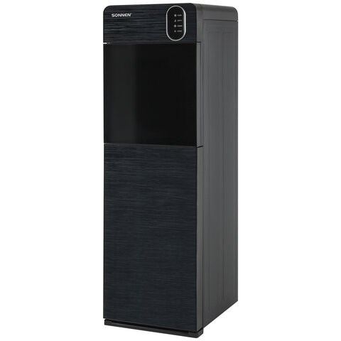 Кулер для воды SONNEN FSE-03Bi напольный, нагрев/охлаждение, НИЖНЯЯ ЗАГРУЗКА, 3 крана, графит, 455744 455744 - фото 296192