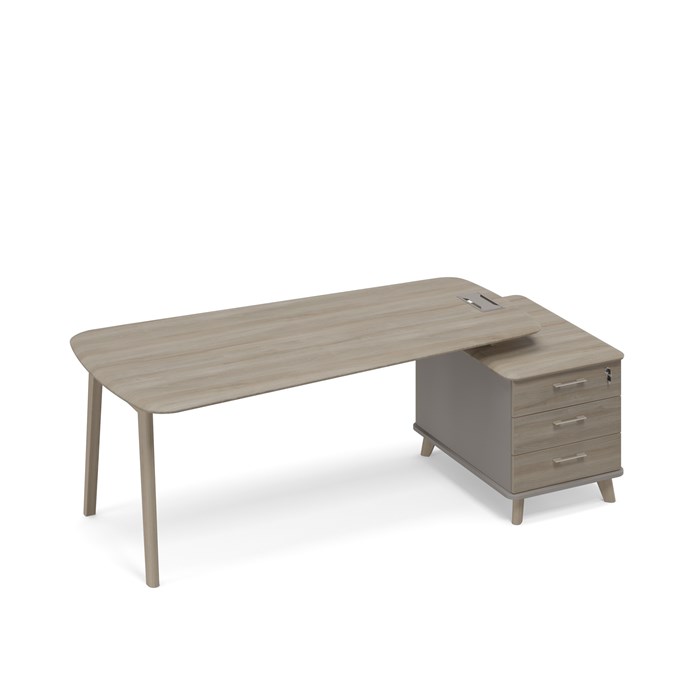 Стол на опорной тумбе малой (тип 3) WOOD 209280 - фото 304581