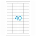 Этикетка самоклеящаяся 48,5х25,4 мм, 40 этикеток, белая, 70 г/м2, 50 листов, LOMOND, 2100195 121868 - фото 168873