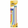 Карандаши чернографитные BIC Evolution "Stripes", НАБОР 3 шт., HB, с ластиком, блистер, 8902781 181955 - фото 186064