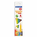 Карандаши цветные BRAUBERG PREMIUM, 6 цветов, трехгранные, грифель 3 мм, 181660 181660 - фото 186952
