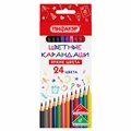 Карандаши цветные ПИФАГОР ЭКО "КЛАССИК", 24 цвета, шестигранные, 182050 182050 - фото 187336