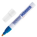 Маркер-краска лаковый (paint marker) MUNHWA, 4 мм, СИНИЙ, нитро-основа, алюминиевый корпус, PM-02 151479 - фото 192195