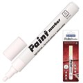 Маркер-краска лаковый (paint marker) БЕЛЫЙ CENTROPEN, скошенный наконечник, 1-5 мм, 9100, 5 9100 9900 150362 - фото 192207