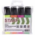 Набор текстовыделителей STAFF "EVERYDAY" HL-638, 4 шт., АССОРТИ, линия 1-5 мм, 151643 151643 - фото 193394