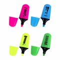 Текстовыделитель мини BRAUBERG "NEON Mini", АССОРТИ В ПЛАСТИКОВОЙ БАНКЕ, линия 1-5 мм, 152431 152431 - фото 194107