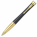 Ручка шариковая PARKER "Urban Twist Black GT", корпус черный, позолоченные детали, синяя, 2143640 143930 - фото 200656