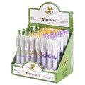 Ручка шариковая автоматическая с грипом BRAUBERG "Herb Time", СИНЯЯ, корпус ассорти, узел 0,7 мм, линия письма 0,35 мм, 141286 141286 - фото 202254