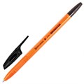 Ручка шариковая BRAUBERG "X-333 Orange", ЧЕРНАЯ, корпус оранжевый, узел 0,7 мм, линия письма 0,35 мм, 142410 142410 - фото 203352