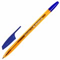 Ручка шариковая BRAUBERG "X-333" AMBER, СИНЯЯ, корпус тонированный оранжевый, узел 0,7 мм, линия письма 0,35 мм, 142832 142832 - фото 203373