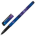 Ручка шариковая BRAUBERG SOFT TOUCH GRIP "SPACE", СИНЯЯ, мягкое покрытие, узел 0,7 мм, 143714 143714 - фото 203626