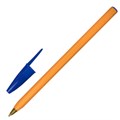 Ручка шариковая STAFF "Basic Orange BP-01", письмо 750 метров, СИНЯЯ, длина корпуса 14 см, узел 1 мм, 143740 143740 - фото 204053