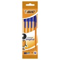 Ручки шариковые BIC "Orange Original", НАБОР 4 шт., СИНИЕ, узел 0,8 мм, линия письма 0,3 мм, пакет, 8308521 141308 - фото 205925