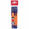 Ручки шариковые BRAUBERG "M-500 ORANGE", НАБОР 4 шт., СИНИЕ, узел 0,7 мм, линия письма 0,35 мм, 143950 143950 - фото 206008