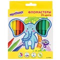 Фломастеры ЮНЛАНДИЯ 24 цвета, "ЭКЗОТИКА", вентилируемый колпачок, картон, 151423 151423 - фото 208968
