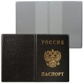 Обложка для паспорта с гербом, ПВХ, черная, ДПС, 2203.В-107 235900 - фото 213213