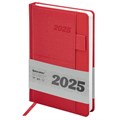Ежедневник датированный 2025, А5, 138х213 мм, BRAUBERG "Pocket", под кожу, карман, держатель для ручки, красный, 115909 115909 - фото 216198