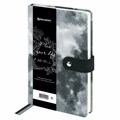 Ежедневник недатированный А5 138х213 мм BRAUBERG "Nebula", под кожу, застежка, 160 л., черный, 116235 116235 - фото 218267