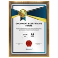 Рамка 21х30 см небьющаяся, багет 15 мм, пластик, BRAUBERG "Respect", бронзовая, 391270 391270 - фото 228944