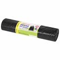 Мешки для мусора 360 л черные, в рулоне 10 шт., ПВД 30 мкм, 120x160 см, ЛЮБАША эконом, 608917 608917 - фото 245191