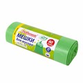 Мешки для мусора биоразлагаемые 60 л, зеленые, рулон 20 шт., ПНД 15 мкм, 60х70 см, ЛЮБАША, 608099 608099 - фото 245321