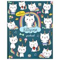 Дневник 1-4 класс 48 л., твердый, ЮНЛАНДИЯ, глянцевая ламинация, с подсказом, "Kittycorn", 106346 106346 - фото 251271