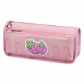 Пенал мягкий ЮНЛАНДИЯ, 2 отделения, полиэстер, "Strawberry shortcake", розовый, 21х9х6 см, 271577 271577 - фото 258406