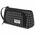Пенал-косметичка BRAUBERG с ручкой, 1 откидная планка, полиэстер, 22x10х8 см, "Checkered black", 271559 271559 - фото 258711