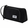 Пенал-косметичка BRAUBERG с ручкой, 1 откидная планка, полиэстер, 22x10х8 см, Black, 272339 272339 - фото 258756