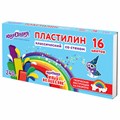 Пластилин классический ЮНЛАНДИЯ "ЮНЫЙ ВОЛШЕБНИК", 16 цветов, 240 грамм, СО СТЕКОМ, ВЫСШЕЕ КАЧЕСТВО, 106430 106430 - фото 279899