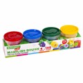 Пластилин-тесто для лепки BRAUBERG KIDS, 4 цвета, 560 г, яркие классические цвета, крышки-штампики, 106715 106715 - фото 280212