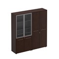 Шкаф комбинированный высокий (стекло + одежда) 122957 - фото 303571