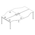 Рабочая станция каркас UNO столы (4х120) Техно 204171 - фото 304854