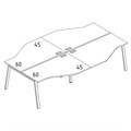 Станция на каркасе TRE столы (4х120) Техно 204403 - фото 304857