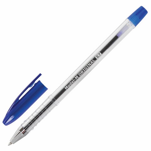 Ручка шариковая масляная BRAUBERG "Model-M" ORIGINAL, СИНЯЯ, узел 0,7 мм, линия письма 0,35 мм, 143250 143250 - фото 204524