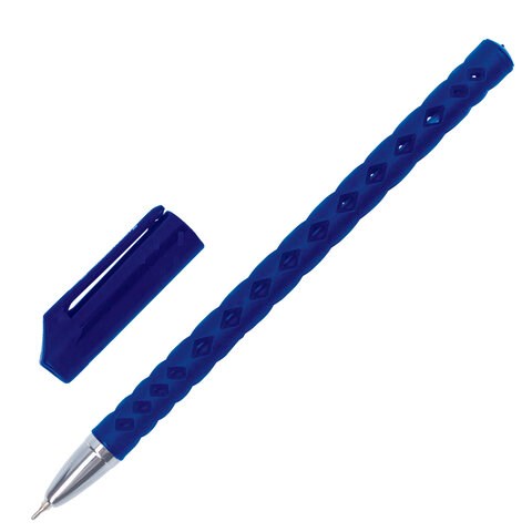 Ручка шариковая масляная BRAUBERG "Orient", СИНЯЯ, корпус синий, узел 0,7 мм, линия письма 0,35 мм, 142999 142999 - фото 204568