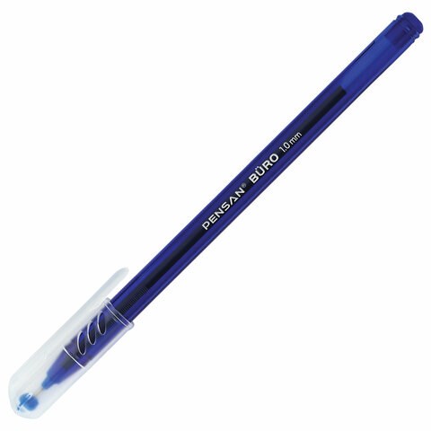 Ручка шариковая масляная PENSAN "Buro", СИНЯЯ, игольчатый узел 1 мм, линия письма 0,8 мм, 2270 143833 - фото 204773