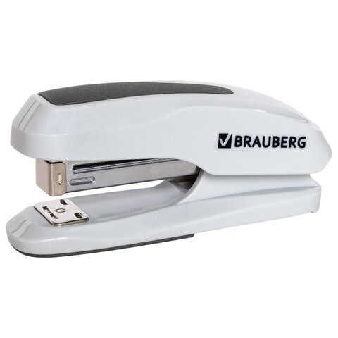 Степлер №24/6, 26/6 BRAUBERG "Extra", до 30 листов, серый, 229089 229089 - фото 225863