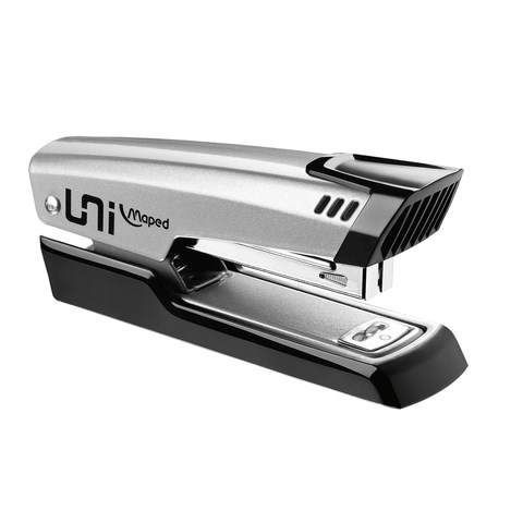 Степлер №24/6, 26/6 металлический MAPED "Universal Metal" + 400 скоб, до 25 листов, серый, 539200, 039200 223140 - фото 226261