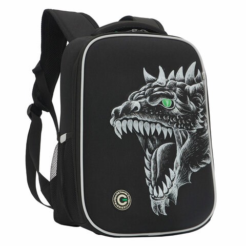 Ранец GRIZZLY анатомическая спинка, облегченный, для мальчиков, DRAGON, 37х26х16 см, RAw-497-3/1 272799 - фото 265954