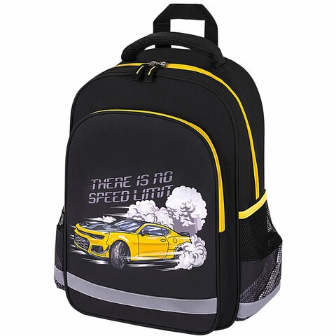 Рюкзак ПИФАГОР SCHOOL, 1 отделение, 3 кармана, "Extreme speed", 38x28х14 см, 272078 272078 - фото 270457