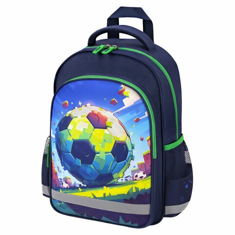 Рюкзак ПИФАГОР SCHOOL, 1 отделение, 3 кармана, "Football match", 38x28х14 см, 273171 273171 - фото 270488