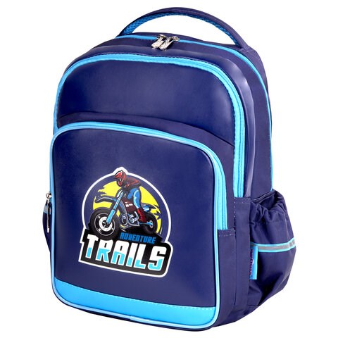 Рюкзак ЮНЛАНДИЯ MILD, 2 отделения, эрго-спинка, "Adventure trails", 36х28х18 см, 270680 270680 - фото 270729